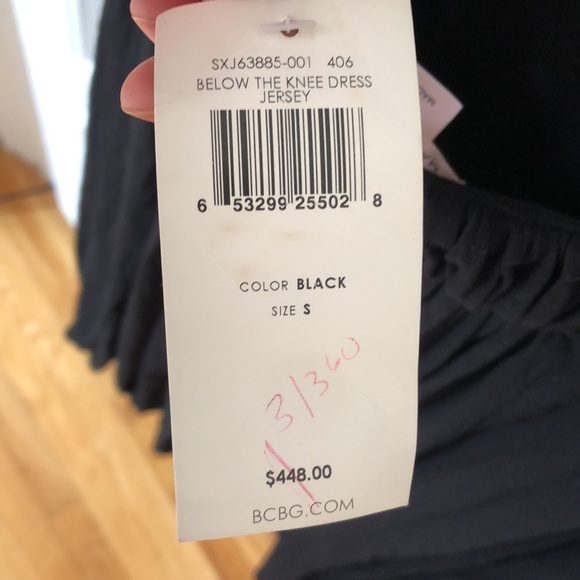 NWT US $498 open back Grecian black summer Europe dress rope straps bubble hem - Picture 5 of 8